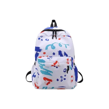 S.REPHEN Nylon Backpack Regular Unisex Black/White