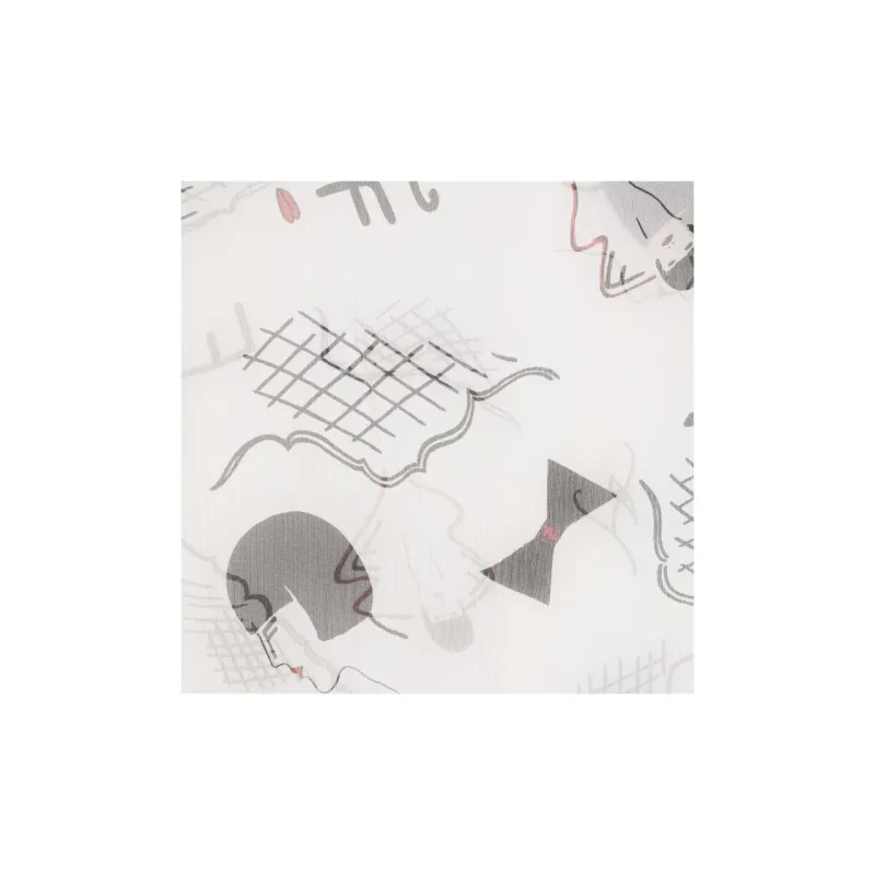 FENDI Silk Silk Scarves Women's White-1