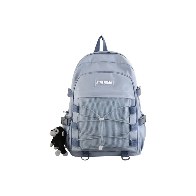 Huangmu Nylon Backpack Unisex Multicolor-7