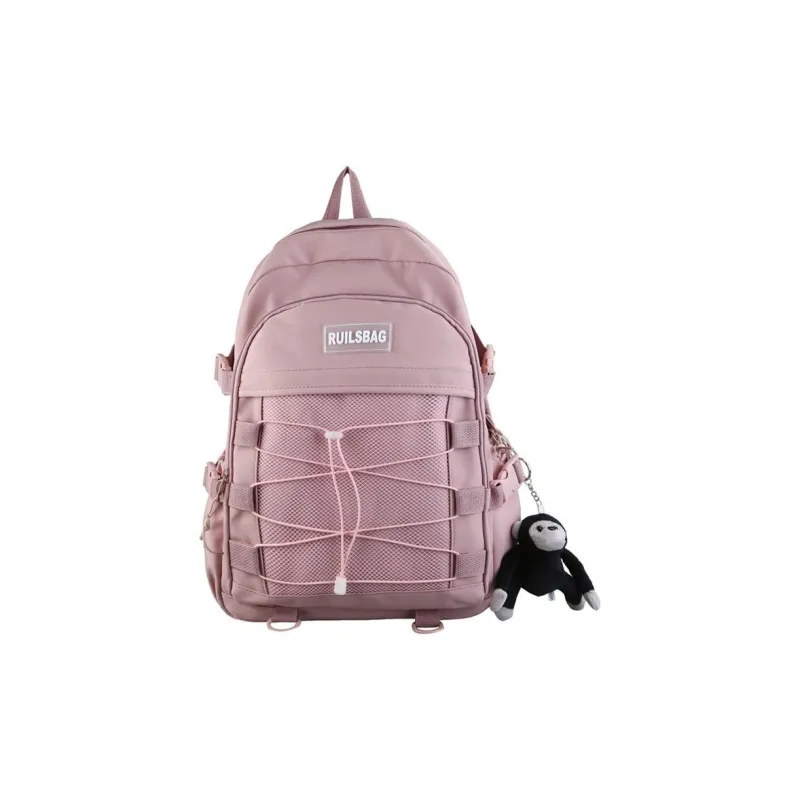 Huangmu Nylon Backpack Unisex Multicolor-5