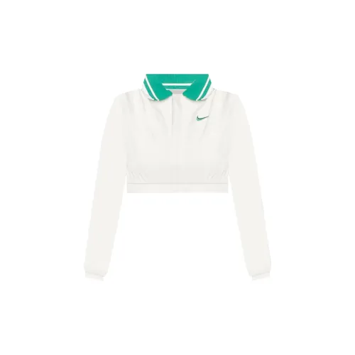 Nike Polo Shirts Women's Sail/Malachite/Peacock Green