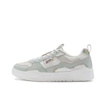 XTEP New Year Collection Anti Slip Wear Resistant Low Top Skateboard Shoes Women's White Green
