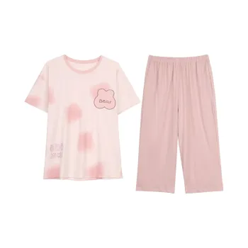 XIN1BU Pajama Set Women's Smoke Pink