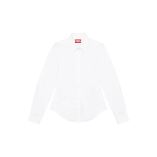 DIESEL Logo Embroidered Long-Sleeved Shirt
