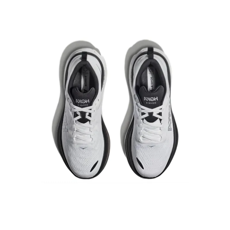 HOKA ONE ONE Bondi 8 Running Shoes Men Low Top Black White-3