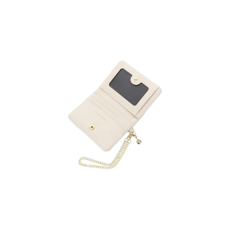 SAMANTHA THAVASA Cotton Synthetic Leather And Polyester Blend Card Holder Women's Indigo-4