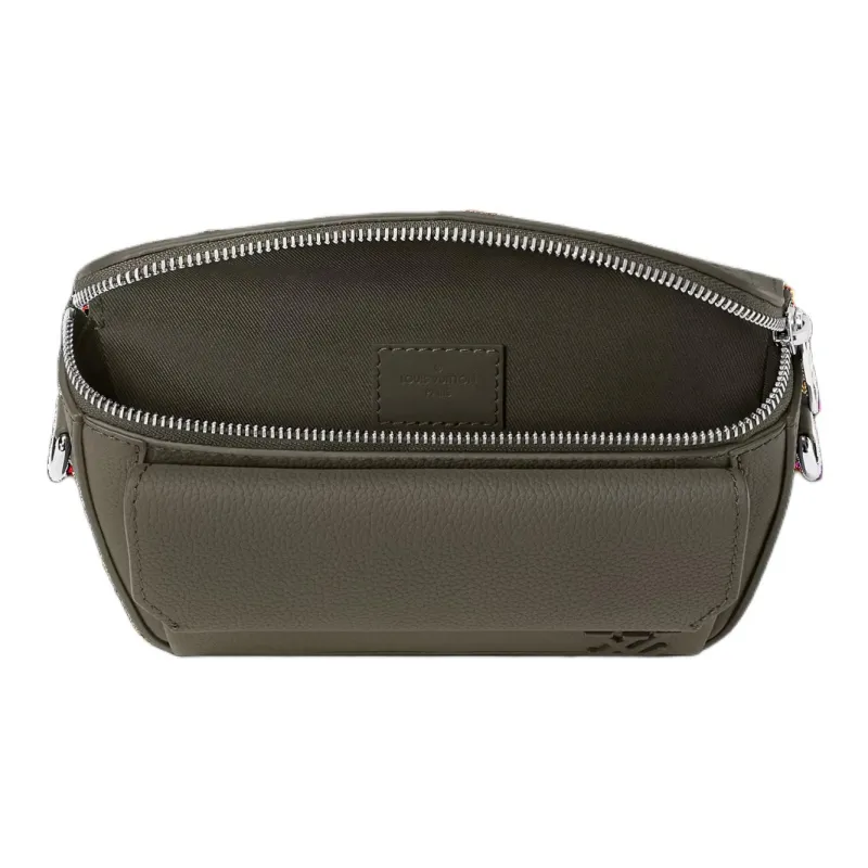 LOUIS VUITTON PILOT Grain Cow Leather Wallet Men's Khaki-2