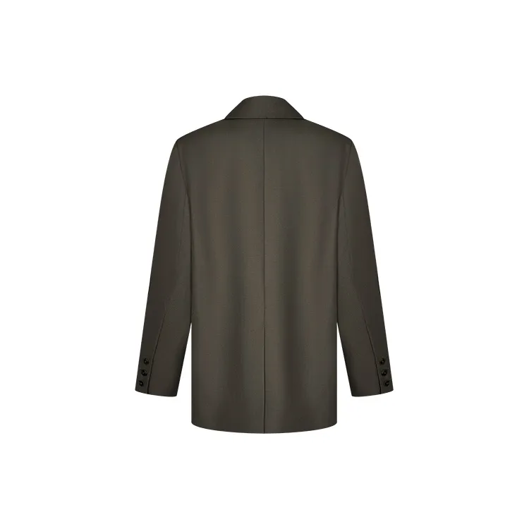 URBAN REVIVO Business Suits Women's Green Brown-1