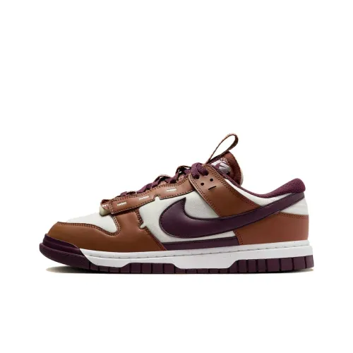 Nike Dunk Skateboard Shoes Unisex Low-Top Brown/Tan/White