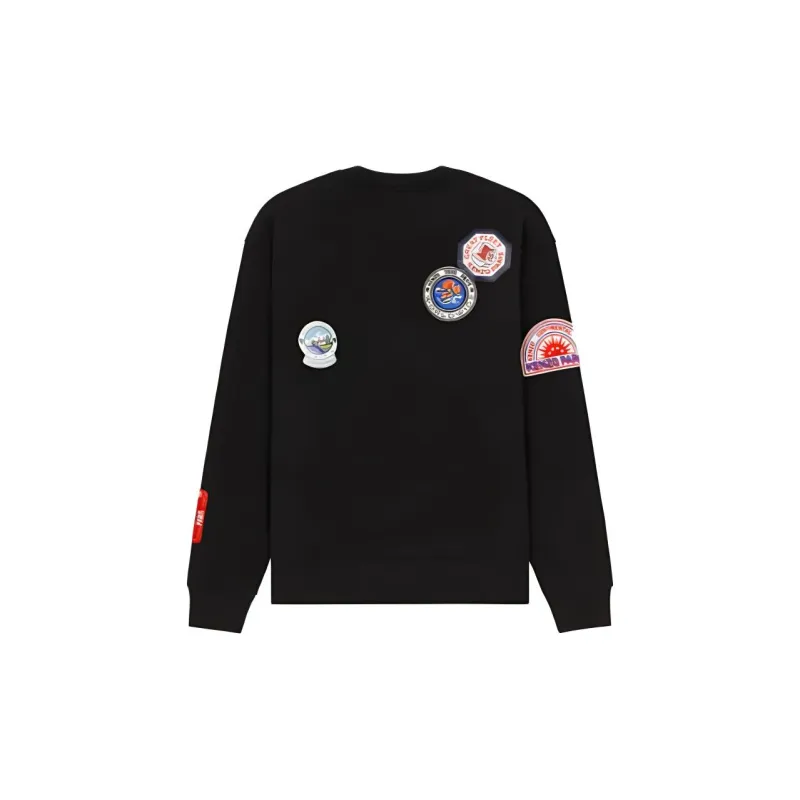 KENZO Logo patches Drop shoulder Sweatshirt-1