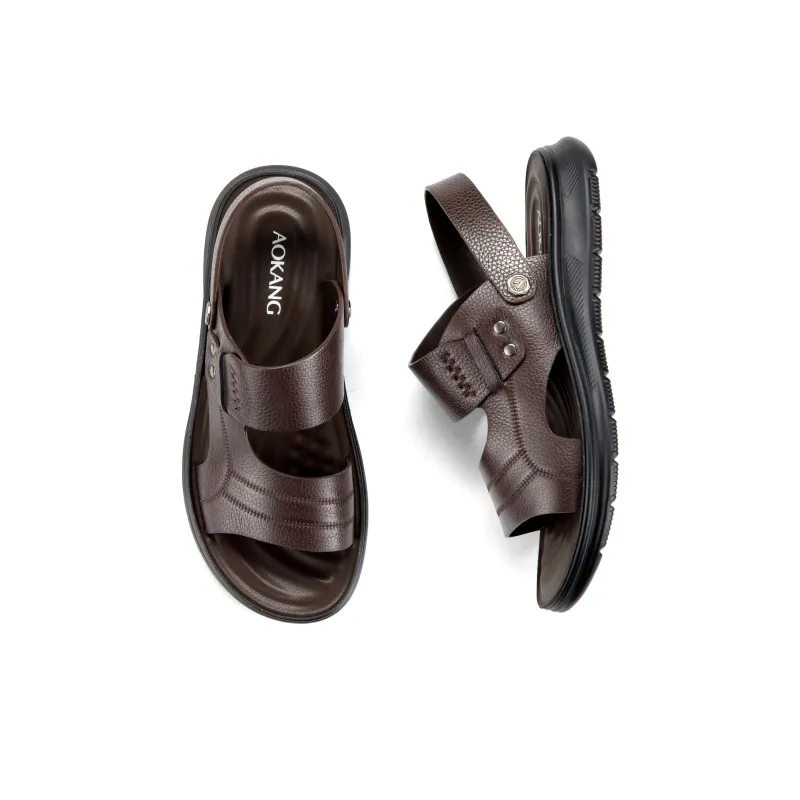 AOKANG Travel Flat Home Beach Sandals Men's-12