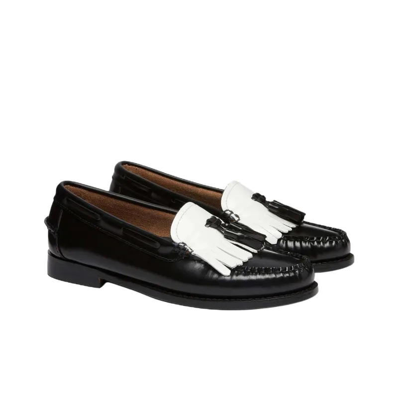 G.H. Bass & Co. Esther Kiltie Loafers Women's Black-2