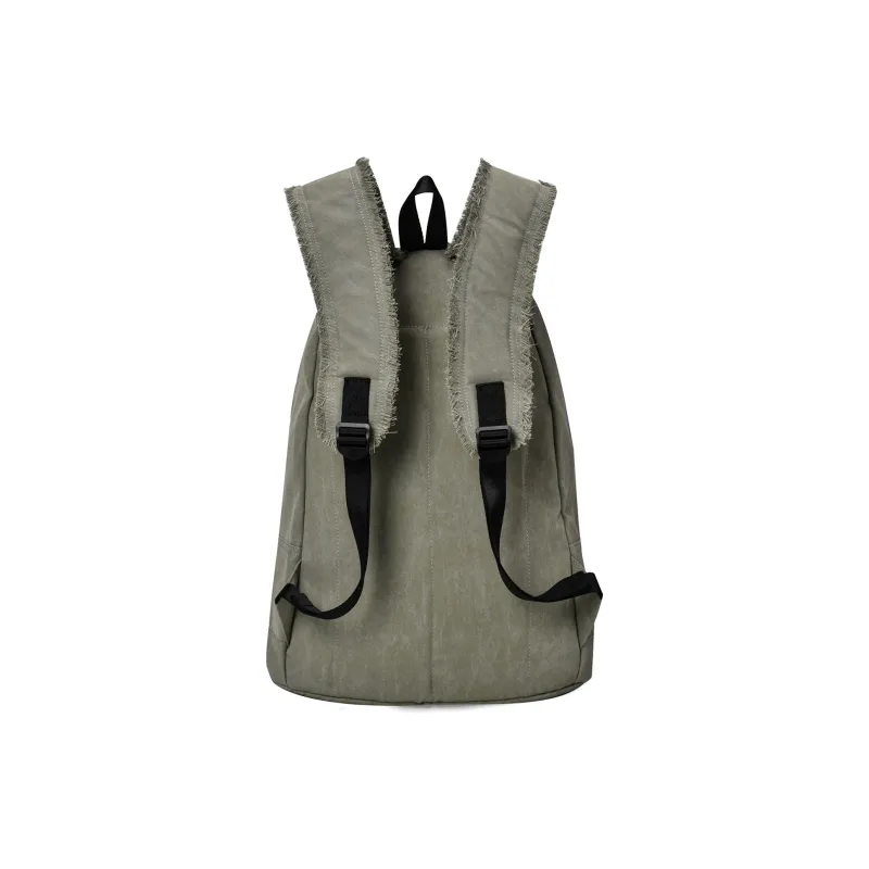 DRACONITE Denim Students Backpack Regular Unisex Army Green-2