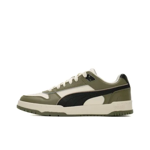 PUMA RBD Game Skateboard Shoes Unisex Low-Top Olive/Beige/Black