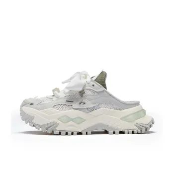FILA FUSION BIANCO Slip Resistant Breathable Low Top Casual Shoes Women's White Gray
