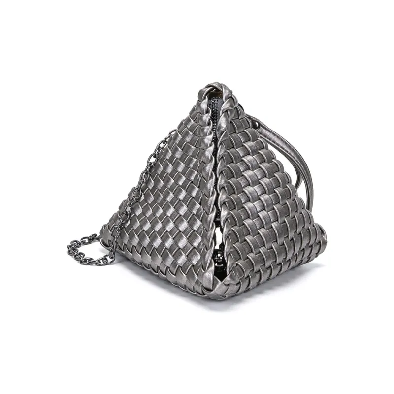 TTaG．baG PU Portable Crossbody Bag, Shoulder Bag Regular Women's White/Black/Gray/Silver-8