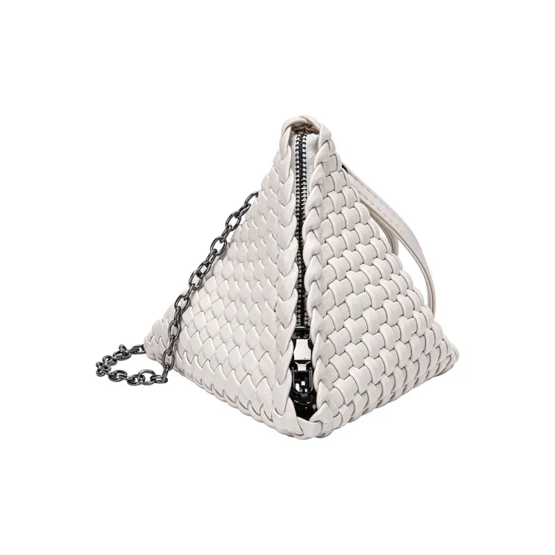 TTaG．baG PU Portable Crossbody Bag, Shoulder Bag Regular Women's White/Black/Gray/Silver-0