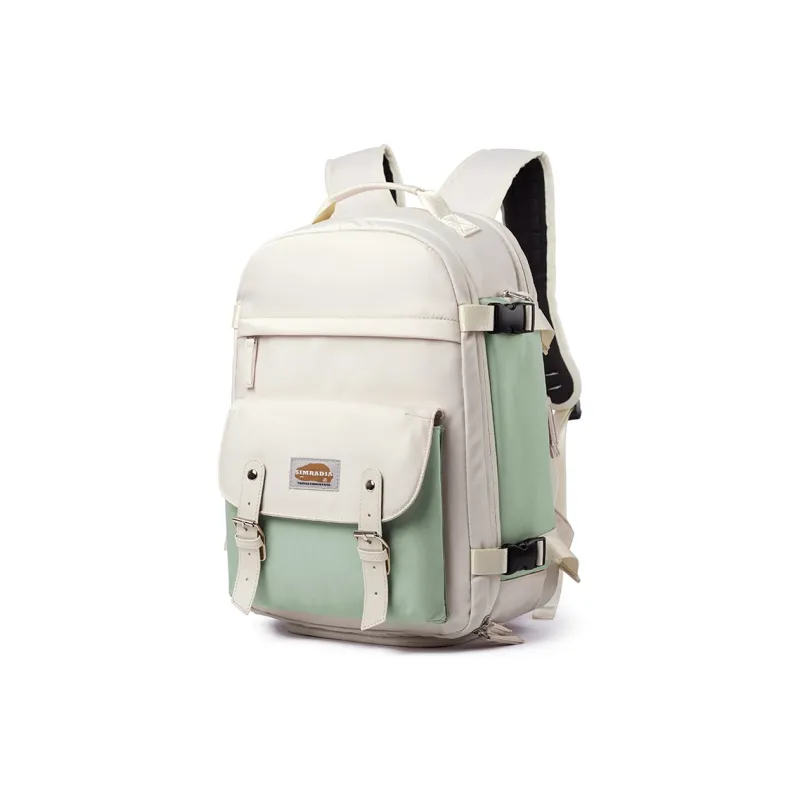 MOYYI Oxford Backpack Laptop Bag Unisex Milk Tea-5