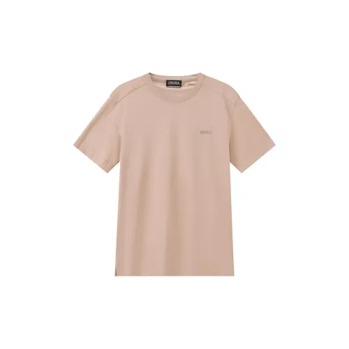 Ermenegildo Zegna T-Shirts Men Cinnamon Pink