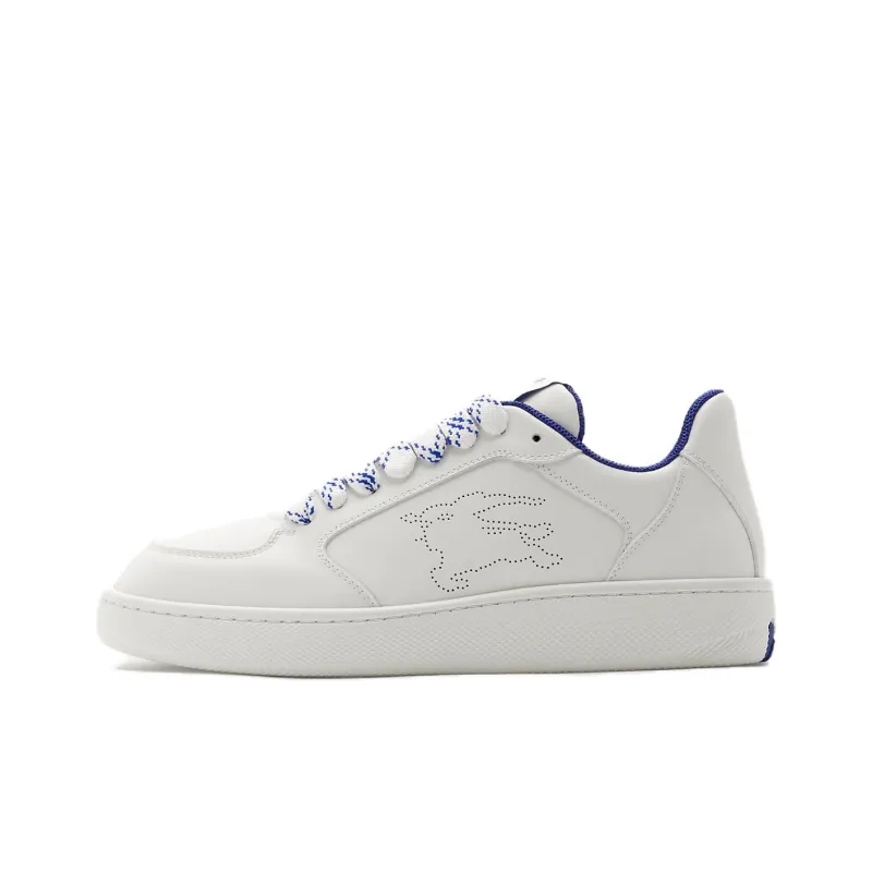 Burberry Stock Low Top Skateboard Shoes Women's White-0