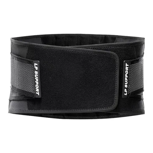 LP SUPPORT Back Support Braces Fitness Protective Compression Black Elastane Polyester Unisex