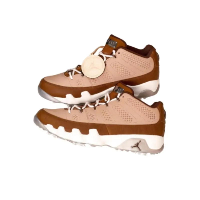 Jordan Air Jordan 9 Vintage Basketball Shoes Men Mid Top Brown Pink-3