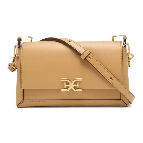 SAM EDELMAN Cow Split Leather Crossbody Bag Shoulder Bag Small Size Women's White/Natural