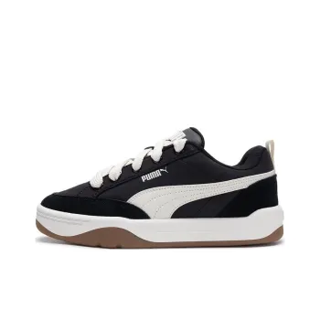 PUMA Park Lifestyle Street Anti-Slip Wear-Resistant Low-Top Skateboard Shoes Unisex Black White