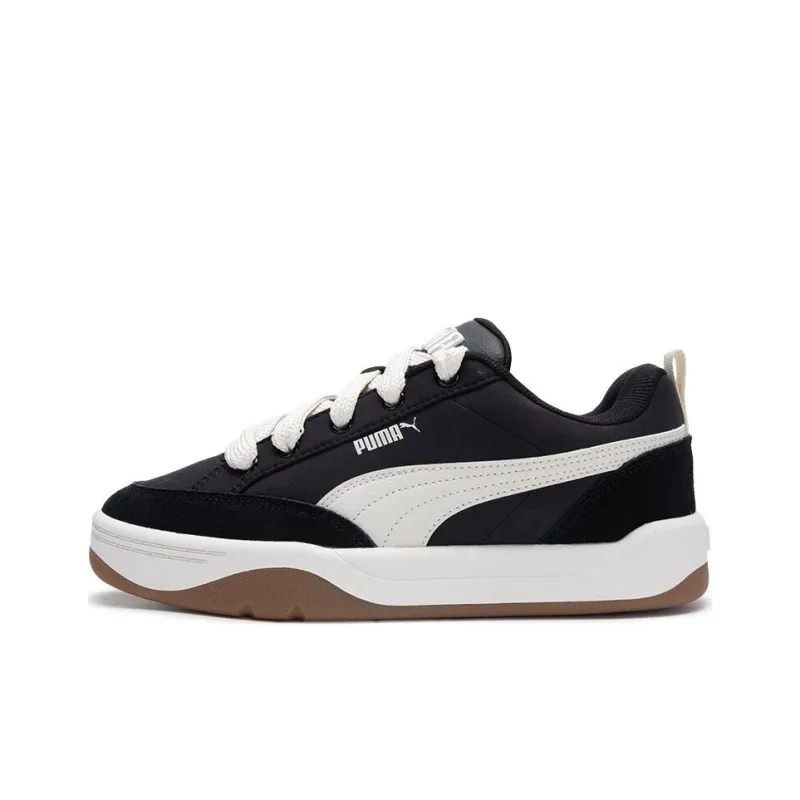 PUMA Park Lifestyle Street Anti-Slip Wear-Resistant Low-Top Skateboard Shoes Unisex Black White-0