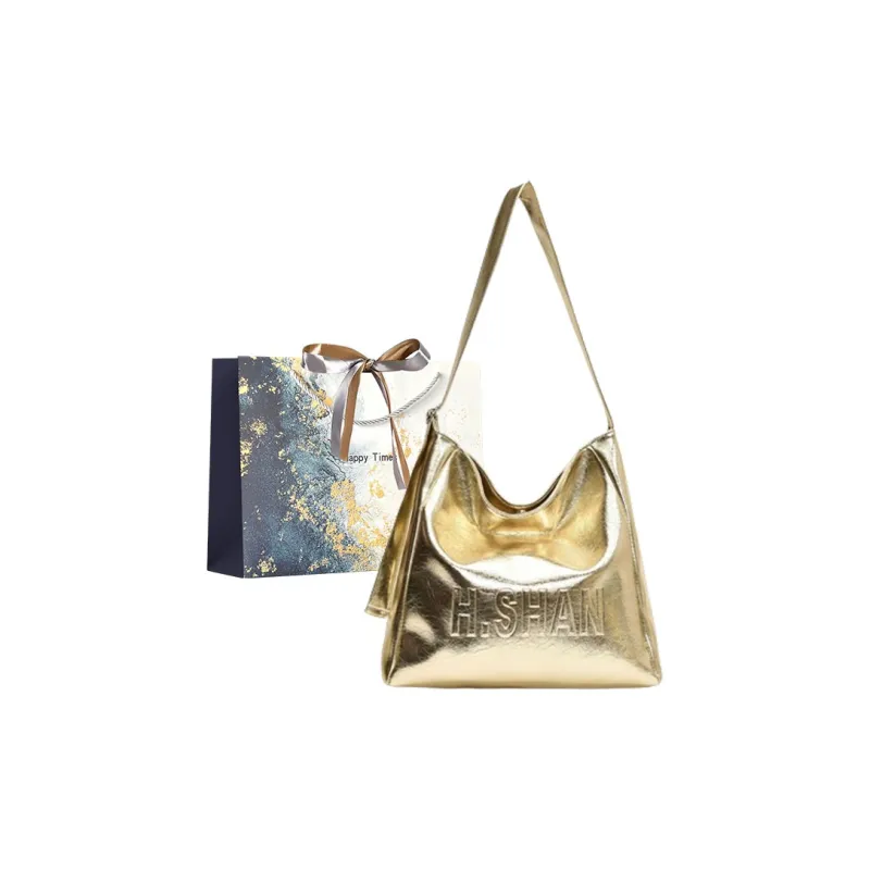 Iman's House PU Tote Shoulder Bag, Crossbody Bag Women's Silver/Gold/Black-5