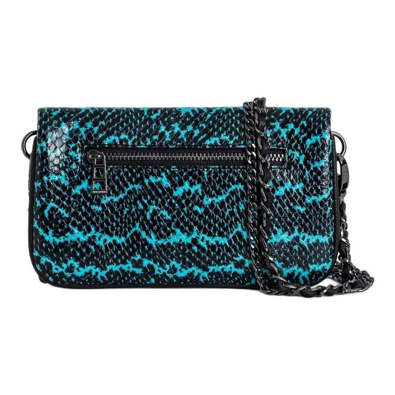 Zadig & Voltaire Goatskin Crossbody Bag, Shoulder Bag Mini Women's Blue-2