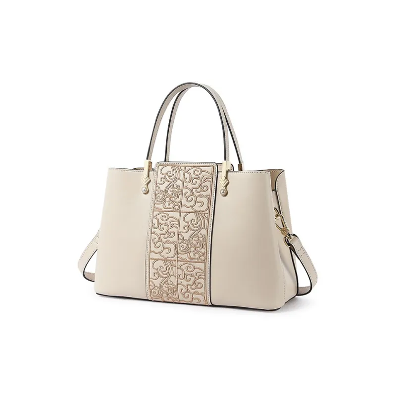 TUCANO Detachable Shoulder Strap One Shoulder Handbag Women's Milk Tea-1