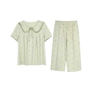 XIN1BU Pajama Set Women's Light Green