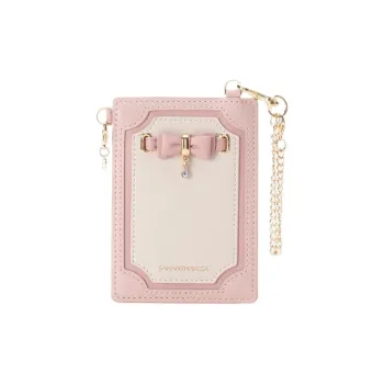 SAMANTHA THAVASA Synthetic Leather Passport Holder Women's Pink