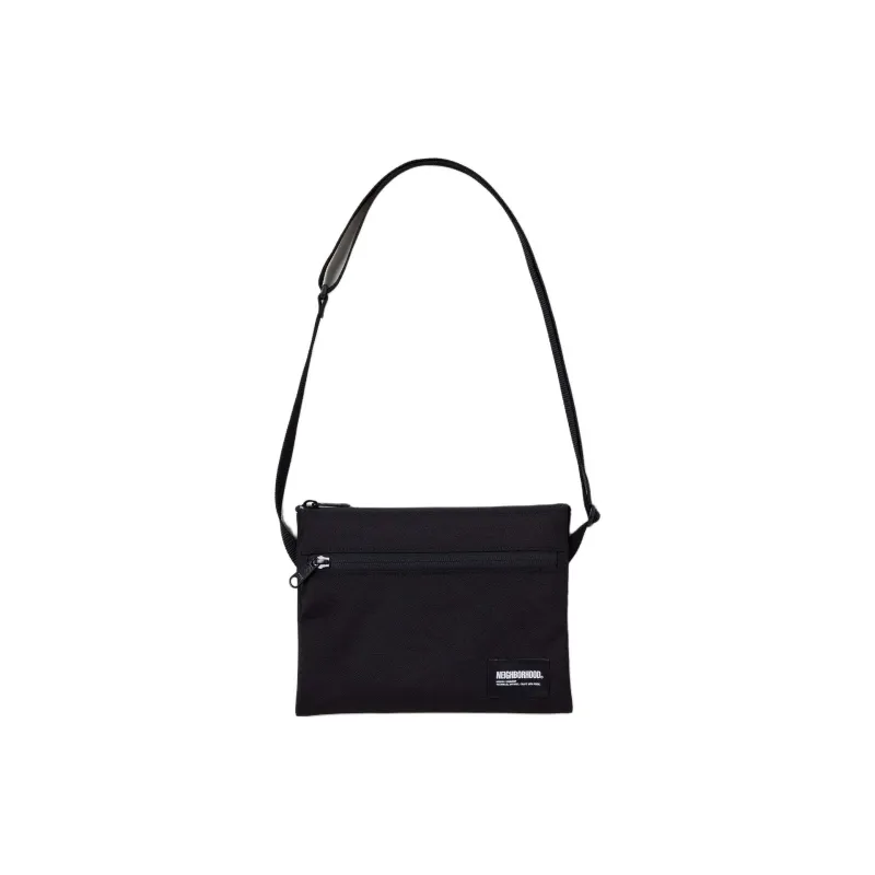 NEIGHBORHOOD Polyester Shoulder Bag, Crossbody Bag Mini Unisex Light Umber/Olive Umber/Black-4