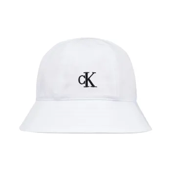 CALVIN KLEIN Cotton Bucket Hats Unisex White