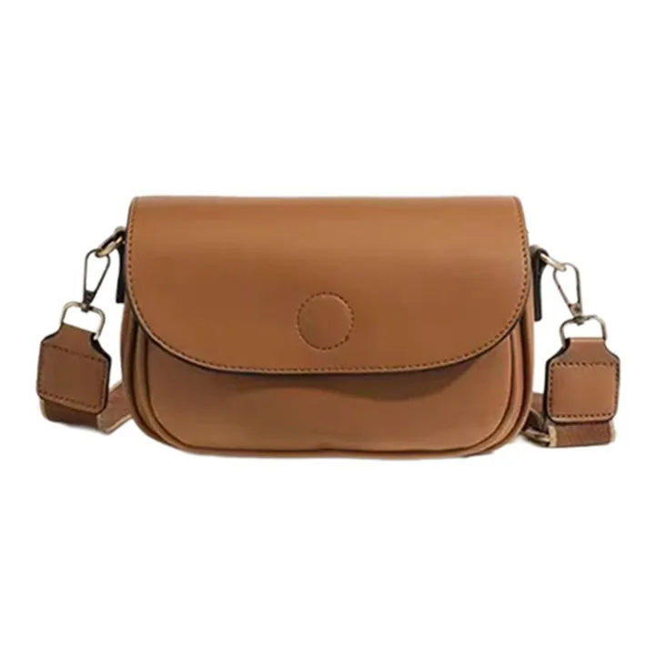 BRINCH Pu Shoulder Bag Unisex Black/Brown/Khaki-9