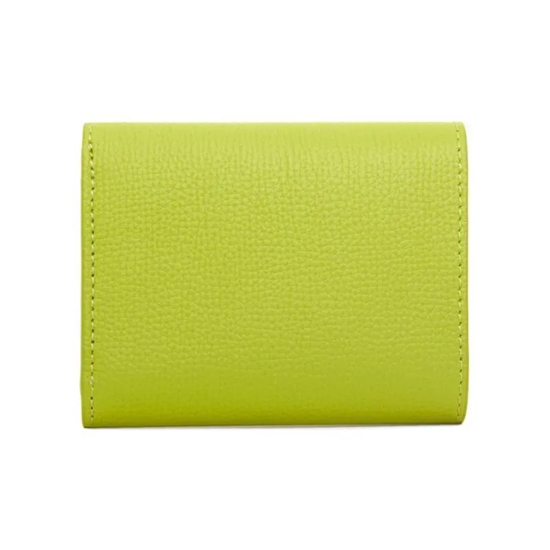 LOEWE Anagram Pebble Texture Calfskin Wallet Women's Pasture Green-2