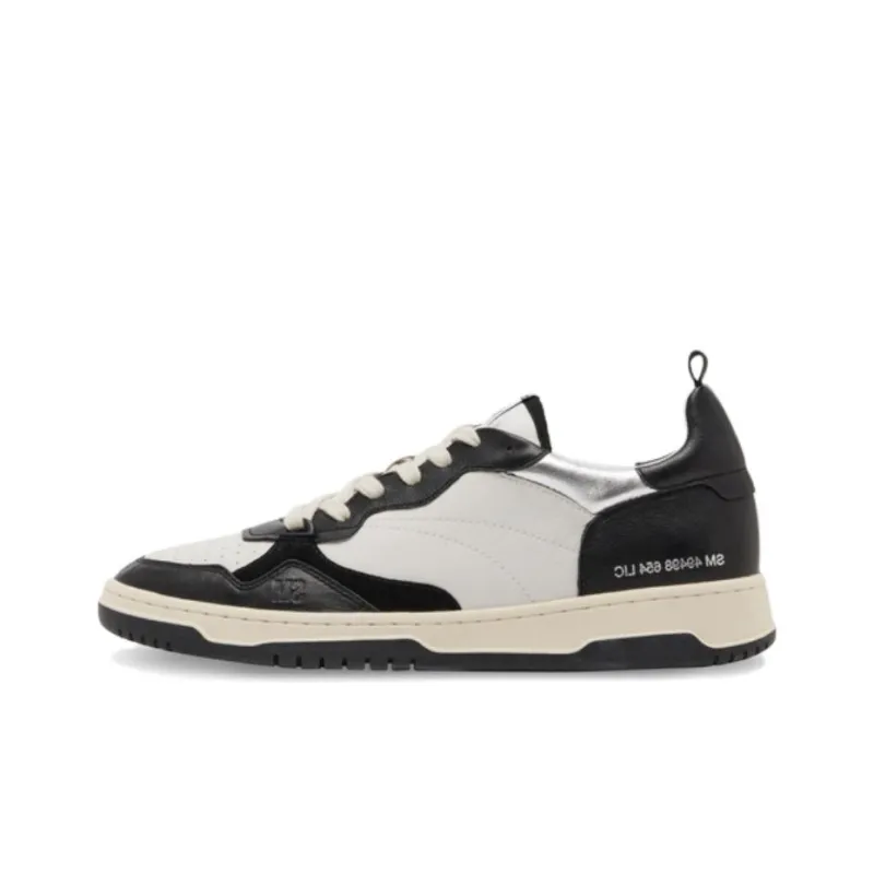 STEVE MADDEN Low-Top Skateboard Shoes Men's Black White-0