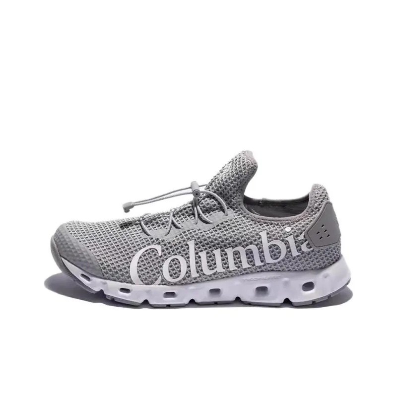 Columbia TURBO VENT 2 Slip Resistant And Breathable River Trekking Shoes Men's Gray-0
