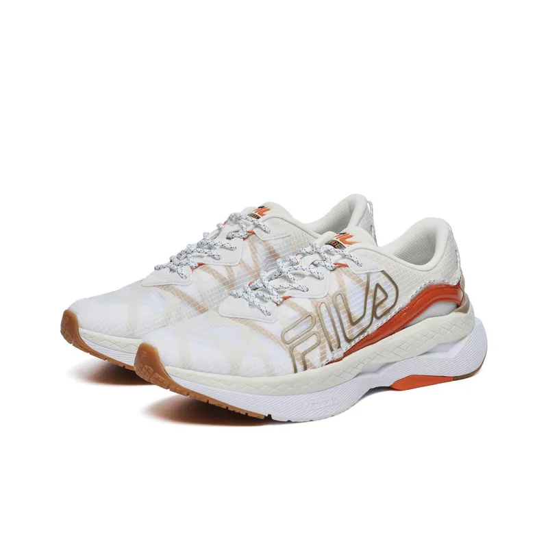 FILA CYBER Cushioning Anti Slip And Wear Resistant Low Top Casual Shoes Women's White-2