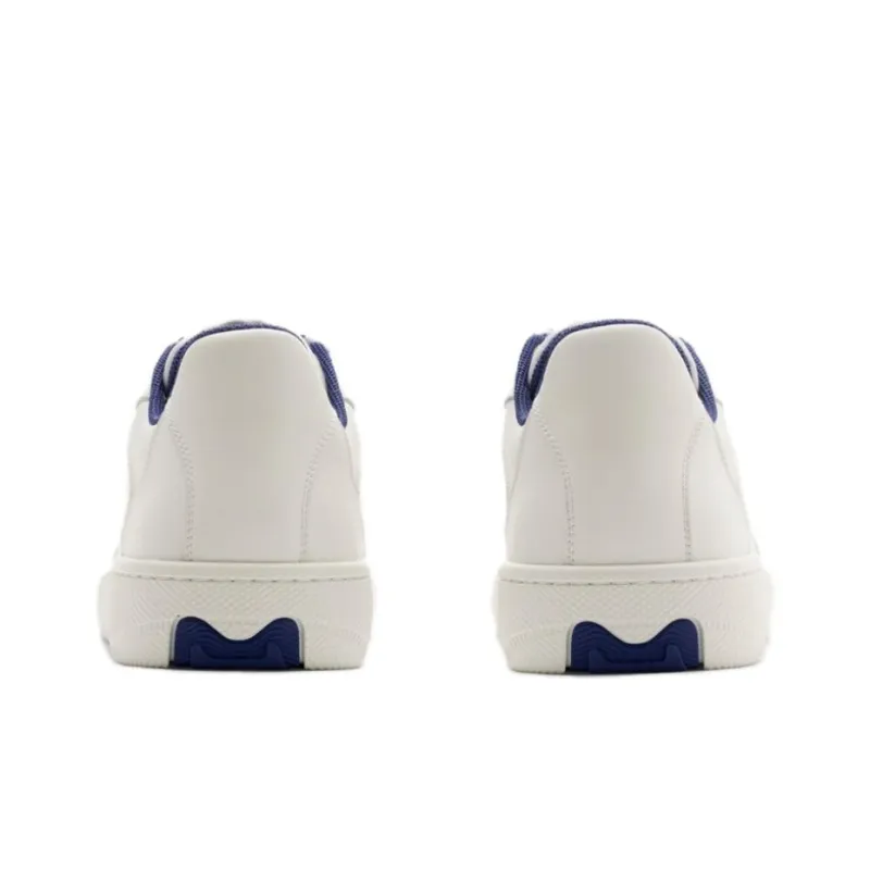 Burberry Stock Low Top Skateboard Shoes Women's White-4