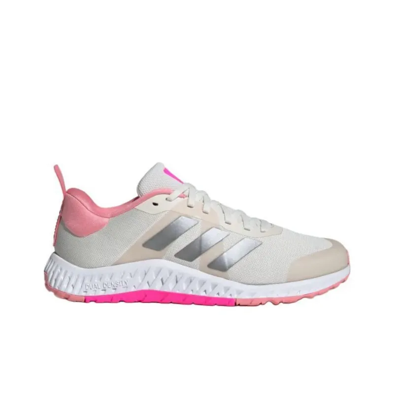 Adidas Everyset Trainer Chalk White Iron Metallic Lucid Pink Women's-1