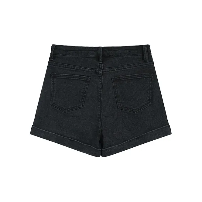 HUASJ Denim Shorts Women's Black-1