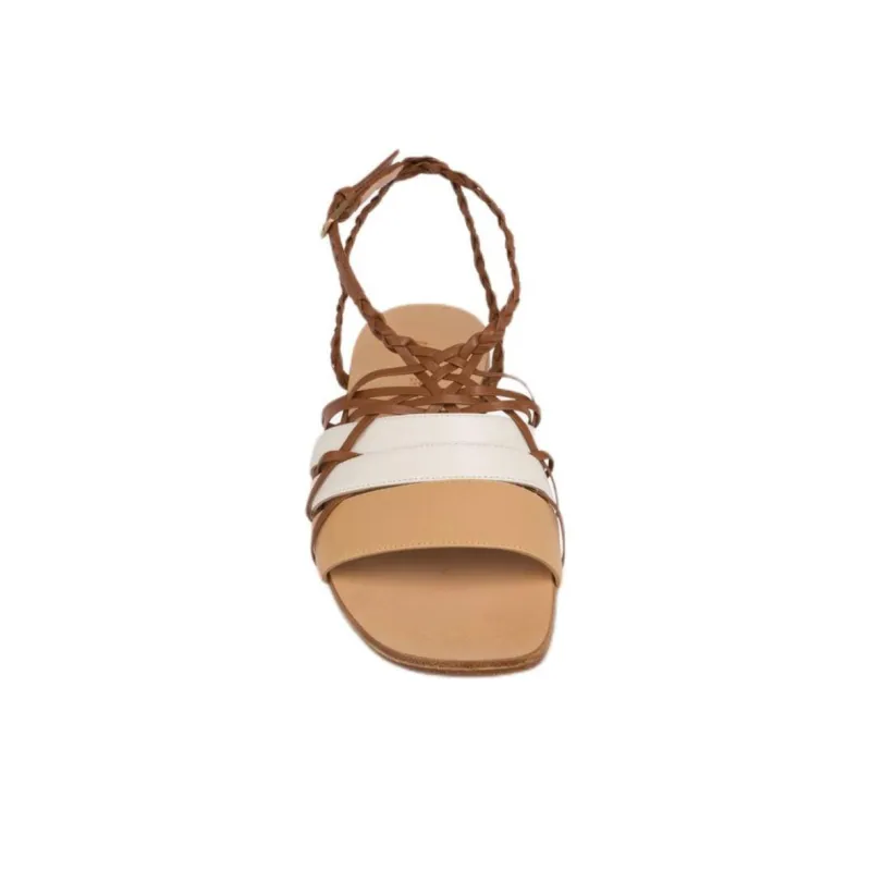 ALBERTA FERRETTI Maxi Strap Sandals Women's Brown-3