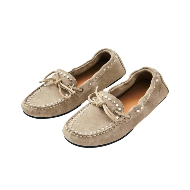 ALOHAS Loafers Unisex Beige-2