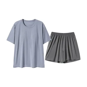 Close-fitting Areas Pajama Set Women's Orchid Purple