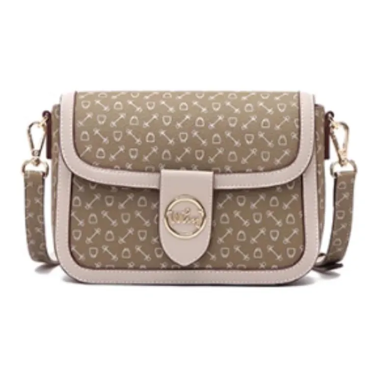 Why Artificial Leather Shoulder Bag Regular Women's Coffee/Milk Tea/Matcha Green-6