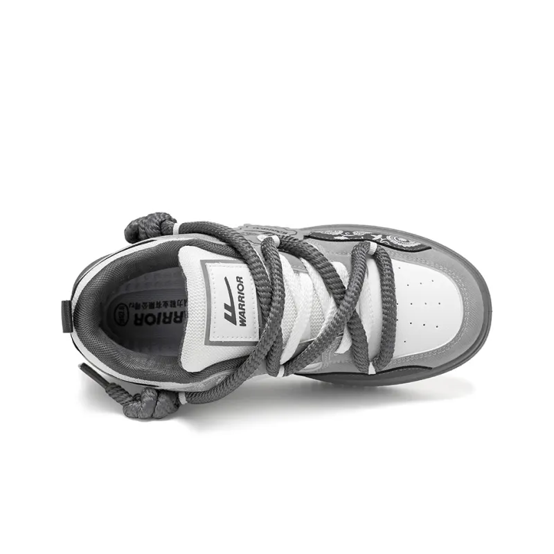 Warrior Height Increasing Support Abrasion Resistant Lightweight Breathable Low Top Skateboard Shoes Unisex-14