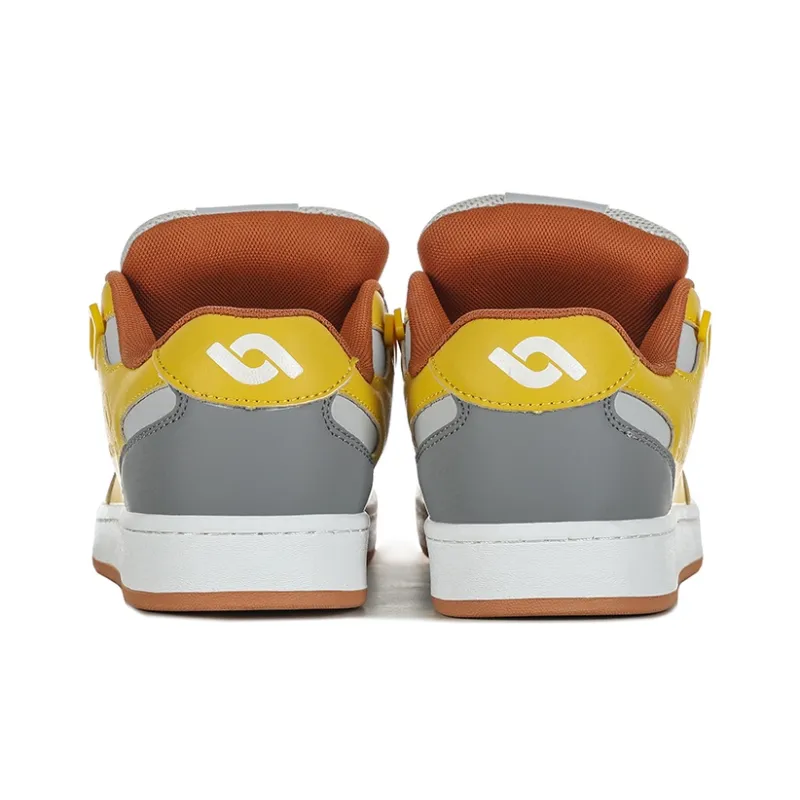 HOMDOON Coverage Wear Resistant Low Top Skateboard Shoes Unisex Orange Juice-4